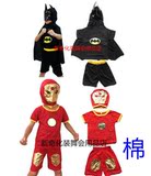 六一儿童节复仇者英雄联盟衣服美国队长蝙蝠侠钢铁侠服装夏装包邮