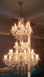 欧式蜡烛水晶吊灯现代LED客厅灯简约餐厅卧室书房复式楼梯别墅灯