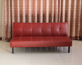 新款皮艺沙发多功能折叠皮沙发床小型店铺沙发 中小户型简易沙发