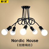 现代个性创意灯饰韩式简约灯具北欧美式餐厅卧室led吸顶灯客厅灯