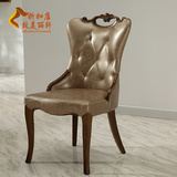 欧式实木餐椅椅子 现代简约木椅子软包靠背椅餐桌椅凳子酒店餐椅