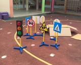 幼儿园感觉统合新品儿童模拟交通安全教育标志指示牌信号灯红绿灯