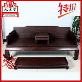 非洲黑檀木素面罗汉床中式红木古典仿古实木床组合全实木包邮大床