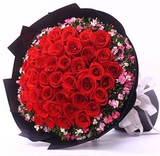 郑州鲜花同城速递 情人节红玫瑰花束预订爱情鲜花速递 送女朋友花