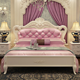 欧式实木床法式公主床1.5米气动床板高箱床1.8米双人储物床女孩