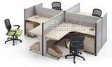 北京屏风隔断电脑办公桌椅 多人位组合职员工位桌台 免费测量设计