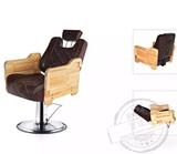 欧美式美发椅 理发椅子高档发廊专用椅子 实木扶手可放倒剪发椅子