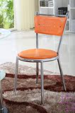 包邮 现代简约不锈钢餐椅子创意餐椅组合PU环保皮