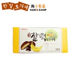 韩国进口零食品乐天糯米香蕉巧克力夹心打糕186g 乐天香蕉派
