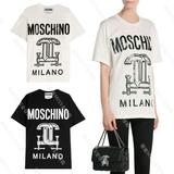 正品 Moschino 2016春夏情侣款机械系列字母印花短袖T恤