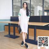 2016韩国东大门女装秋季新款长袖衬衫连衣裙