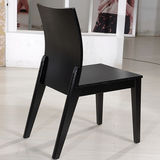 简约现代 创意弯折实木椅子 经典座椅 酒店客厅家用黑色餐厅椅子