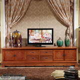 百福菠萝格实木电视柜简约后现代电视柜欧式客厅电视柜特价地柜