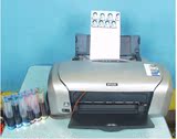 二手爱普生R230彩色照片6色喷墨打印机热转印连续供墨彩色打印机