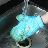 韩国厨房清洁用品不沾油抹布木纤维洗碗布防水去污去油污手套神奇