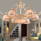 地中海客厅吊灯 天然贝壳灯具欧式卧室餐厅大气创意艺术田园吊灯