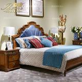 实木双人床 王子床 1.5米1.8米高箱床 多功能大床 美式古典家具