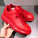 [现货] Alexander Mcqueen MCQ麦昆厚底红色小红鞋运动鞋休闲鞋