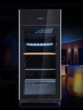 Midea/美的JC-125GM机械板双温冷冻冷藏立式冷柜冰吧红酒柜饮料柜