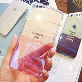 韩国简约蓝光情侣手机壳iPhone6S手机壳硅胶苹果6plus手机壳透明