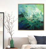 现代简欧手绘油画玄关客厅卧室抽象画样板房设计师抽象画有无框画
