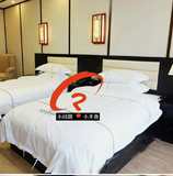 宾馆单人床快捷旅馆用单人床架 床头软包靠板出租屋 酒店家具全套