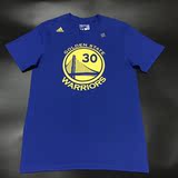美版 NBA短袖 Stephen Curry 库里 勇士 蓝色 30号 平面胶印Tee！