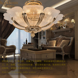 欧式美式法式客厅卧室餐厅奢华全铜吸顶灯玄关入户水晶吊灯工程灯