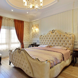 新古典高档大床 欧式实木床别墅双人床1.8米酒店床样板房家具特价