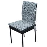 可拆洗 简约现代 时尚格子 棉绒银线 定做 坐垫 餐椅垫 靠背套