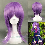 芬耐儿终结的炽天使/柊筱娅混合紫色横辫子造型cosplay动漫假发