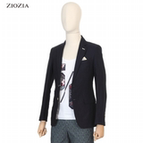 直邮特价！韩国代购 ZIOZIA 专柜正品 深蓝色春夏款西服外套