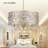 北欧宜家现代简约时尚水晶吊灯欧式客厅卧室餐厅创意个性白色吊灯