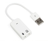 笔记本USB1声卡 外置独立带线声卡免驱支持win7 苹果声卡