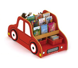 儿童书柜书架汽车造型玩具柜双面防火枫木纹板幼儿园玩具组合柜