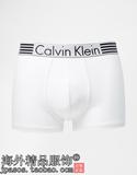 英国代购正品Calvin Klein CK 男士休闲白色中腰平角内裤男士内裤
