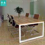 成都会议桌办公桌板式大小型职员桌椅现代长条桌接待台时尚员工桌
