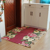 定制雅洁紫薇花地毯进门垫子门厅垫地垫入户垫脚垫可自由裁剪异形
