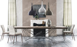 美式 设计师创意实木铁艺餐桌原木办公桌工作桌北欧书桌咖啡桌