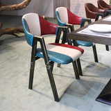 铁艺复古A字椅 甜品店西餐厅桌椅 简约时尚餐桌椅组合 咖啡厅桌椅