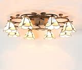 led吸顶灯 客厅灯地中海美式欧式创意大气餐厅温馨圆形主卧室灯具