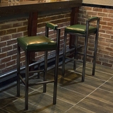 美式loft复古铁艺吧台椅咖啡厅酒吧椅创意高脚椅吧凳工业风吧椅