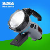 香港SUNCA新佳2218L探照灯强光远程手电筒远射户外LED可充电灯