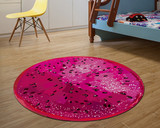 宇阳 特价圆形地毯地垫电脑椅垫转椅垫吊篮儿童卡通毯水果3d图案