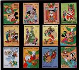 塞拉利昂 迪士尼卡通动画邮票 1992圣诞节12V+3M