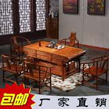 茶桌椅组合实木仿古现代中式客厅功夫茶几小茶艺泡茶台南榆木特价