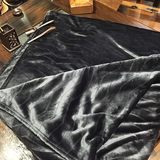 【Neta】自制 炭灰 法兰绒毯 加厚毛毯  纯色法兰绒毯 空调毯