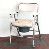 佛山老年铝合金坐便椅 可折叠坐便器 高低可调孕妇坐厕椅 洗澡椅