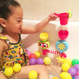 宝宝洗澡玩具戏水花洒转转乐玩水水龙头喷水浴室大黄鸭向日葵花洒