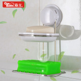 嘉宝吸盘香皂盒创意欧式皂托盘 双层沥水肥皂盒架 时尚壁挂肥皂架